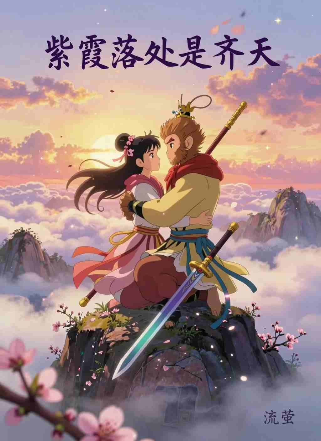 紫霞落处是齐天