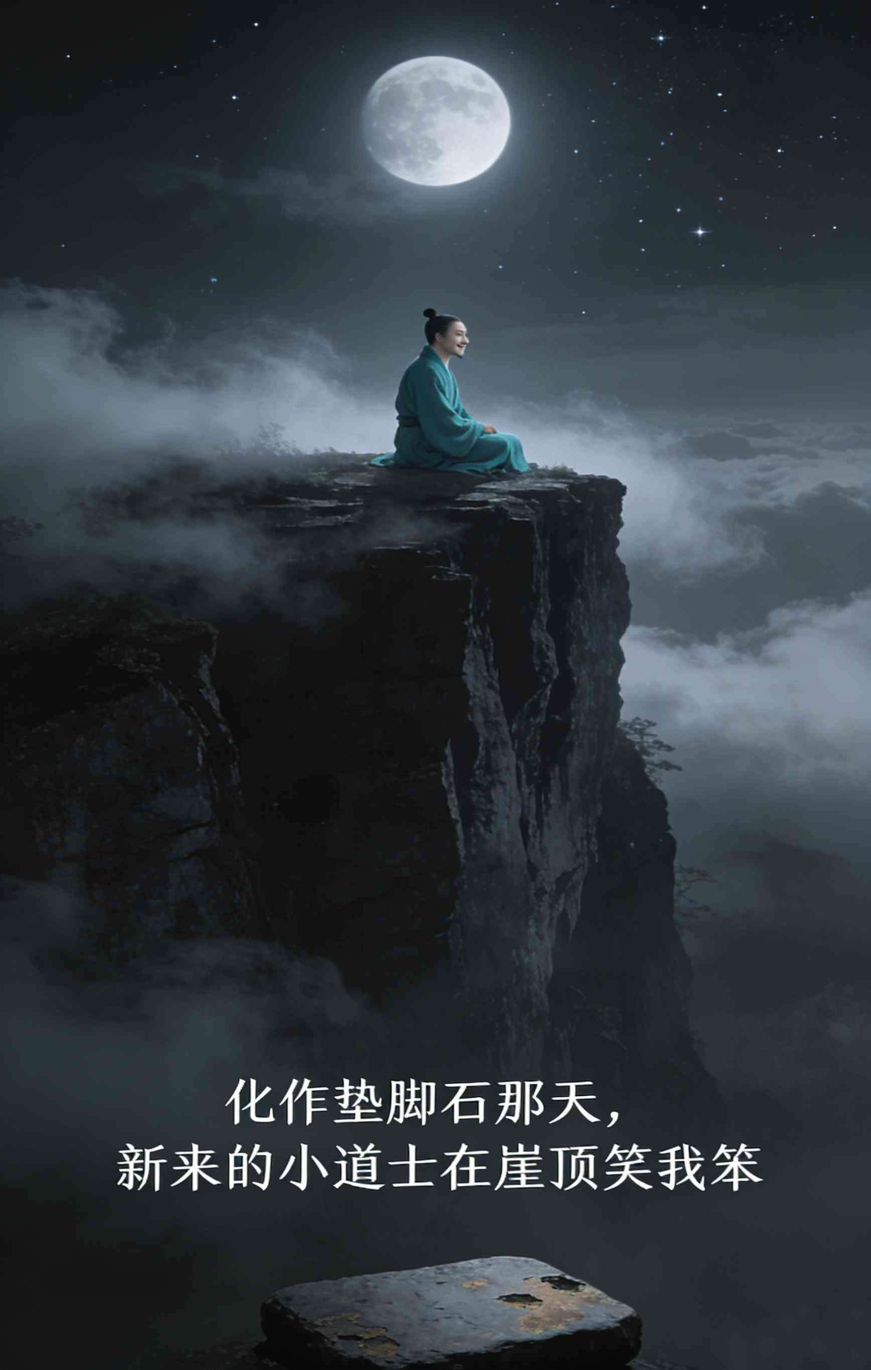 化作垫脚石那天，新来的小道士在崖顶笑我笨